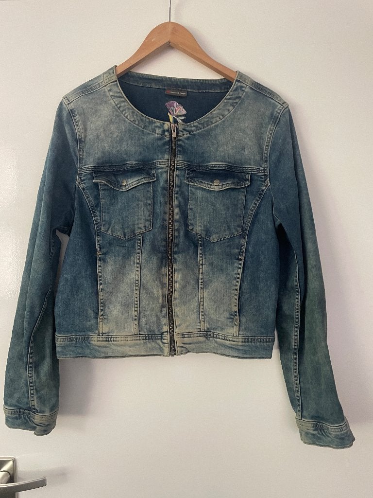 Street One spijkerjas stretch maat 44, Zo goed als nieuw, Verzenden, Blauw, Maat 42/44 (L)