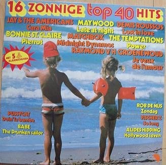 LP Verzamelalbum ‎– 16 Zonnige Top 40 Hits, LP, 10 inch, Pop, Ophalen of Verzenden