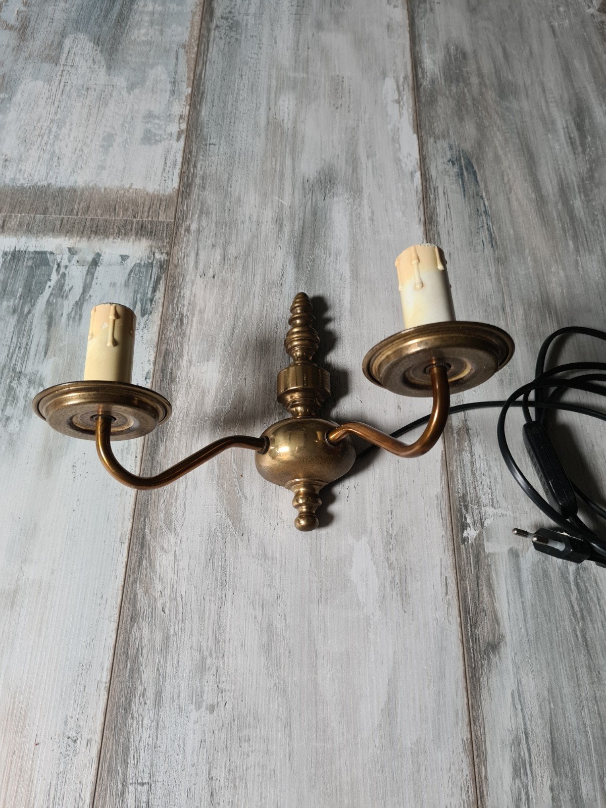 2 armige wandlamp koper, Huis en Inrichting, Ophalen of Verzenden
