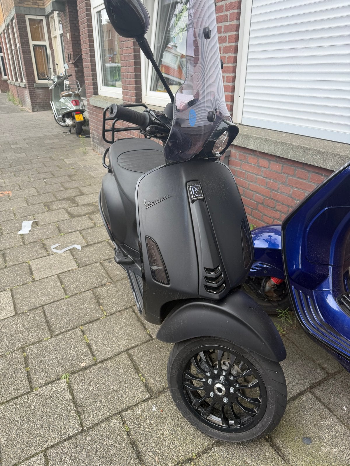 Matzwarte Vespa Sprint  2016 - Zo goed als nieuw!, Ophalen, Overige modellen, Maximaal 45 km/u, Zo goed als nieuw