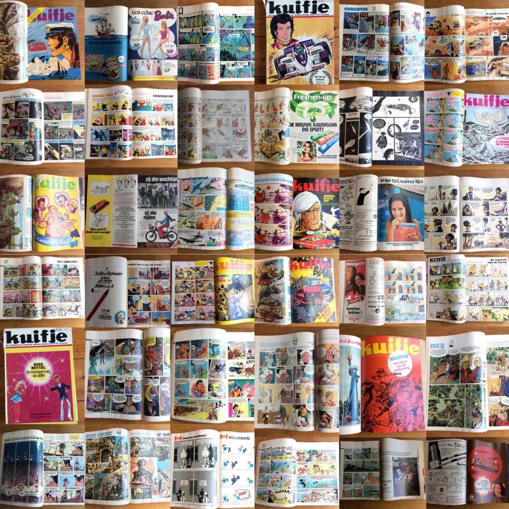 6 boeken ingebonden Kuifje weekbladen stripverhalen jaren 70, Boeken, Meerdere stripboeken, Ophalen of Verzenden, Gelezen, Diverse tekenaars en schrijvers