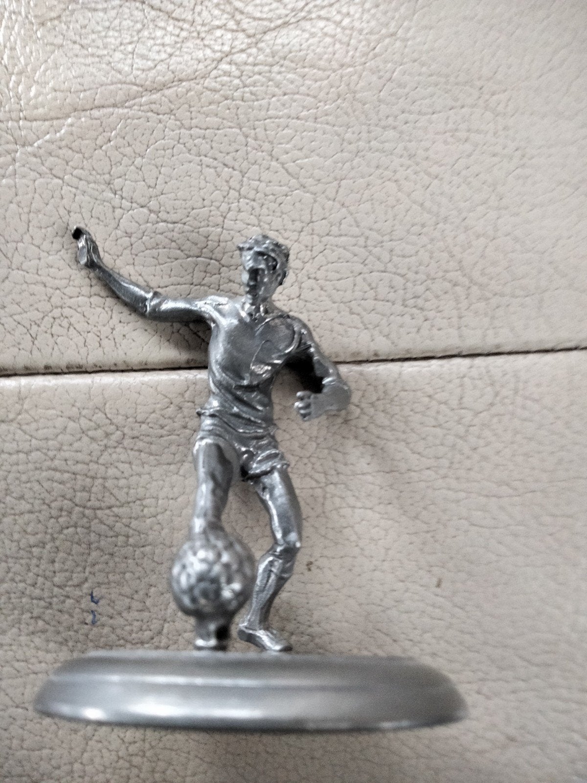Tinnen voetballer, Ophalen of Verzenden