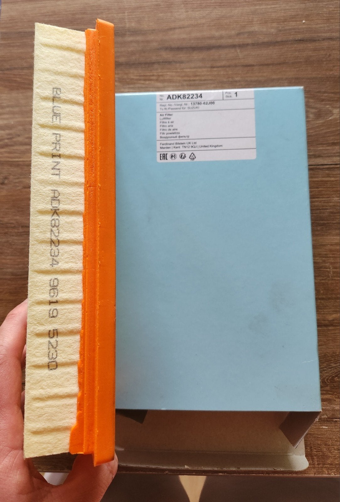 Luchtfilter Suzuki Swift III - Blue Print ADK82234, Ophalen, Nieuw, Suzuki
