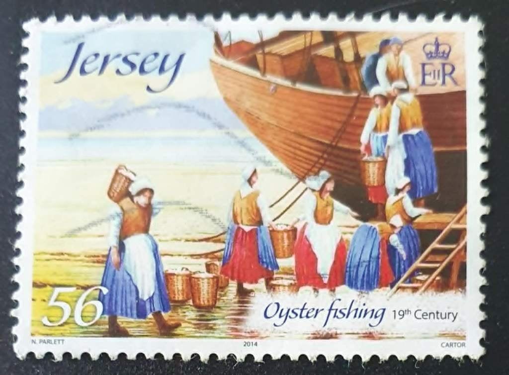148-26 Jersey 2014 / Oyster Fishing 19th Century 56p, Verzenden, Gestempeld