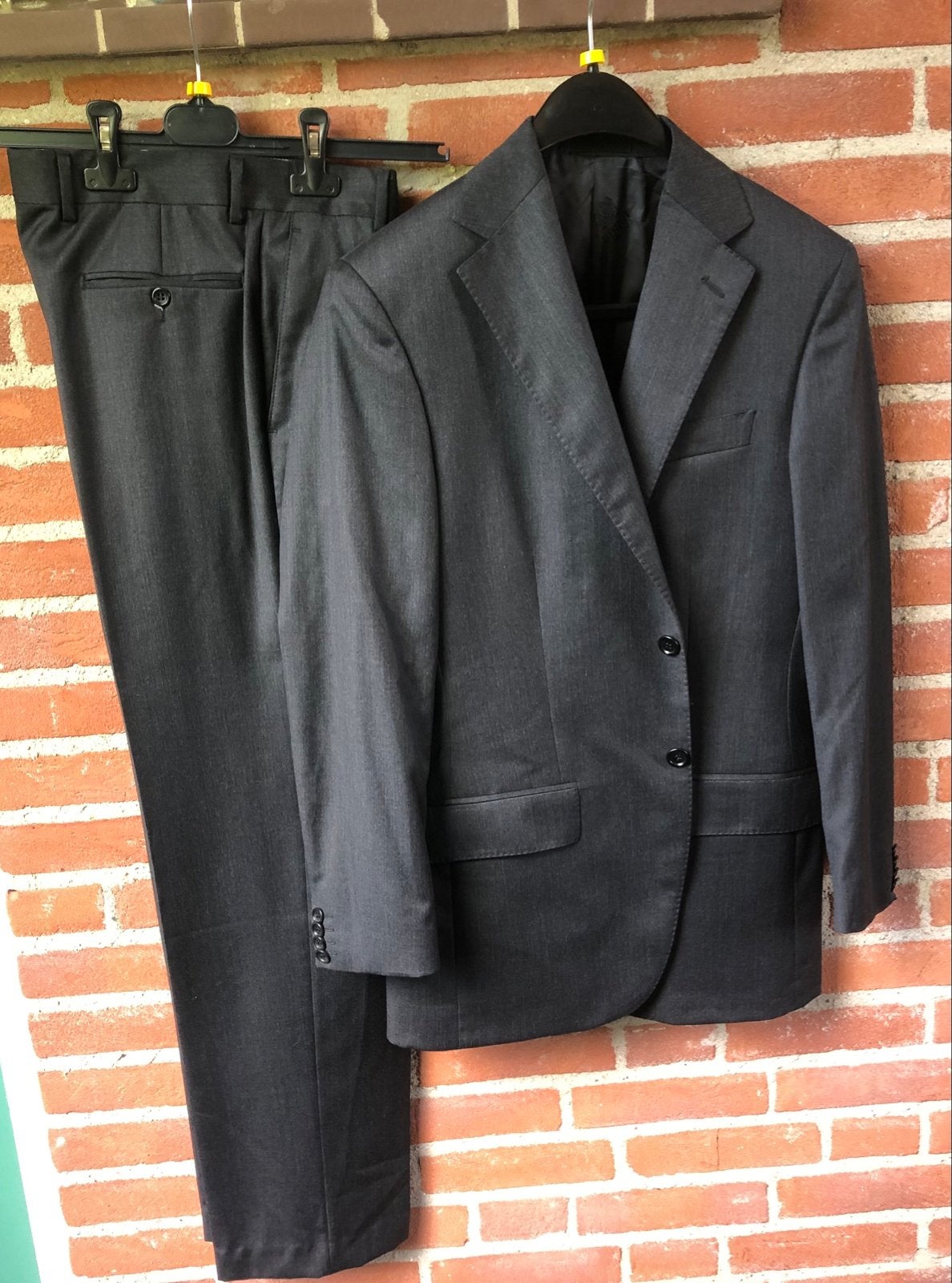 ZGAN Boggi Milano Super Classic Pak - Wol- Mt46 (S), Ophalen of Verzenden, Zo goed als nieuw, Maat 46 (S) of kleiner, Grijs