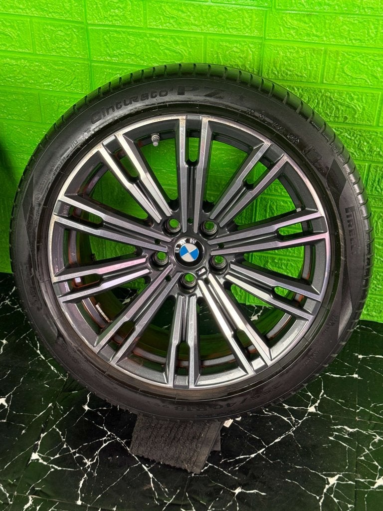 7 Originele BMW 3 4-Serie velgen 18" 5x112 Style 790M zomer, Niet ingevuld, 18 inch, Gebruikt, 255 mm