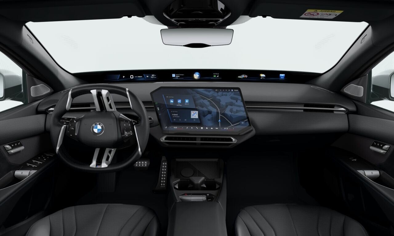 BMW i3 50 xDrive M Sport / Trekhaak / Panoramadak / Harman K, Auto's, Automaat, Dealer onderhouden, Zwart, Leder