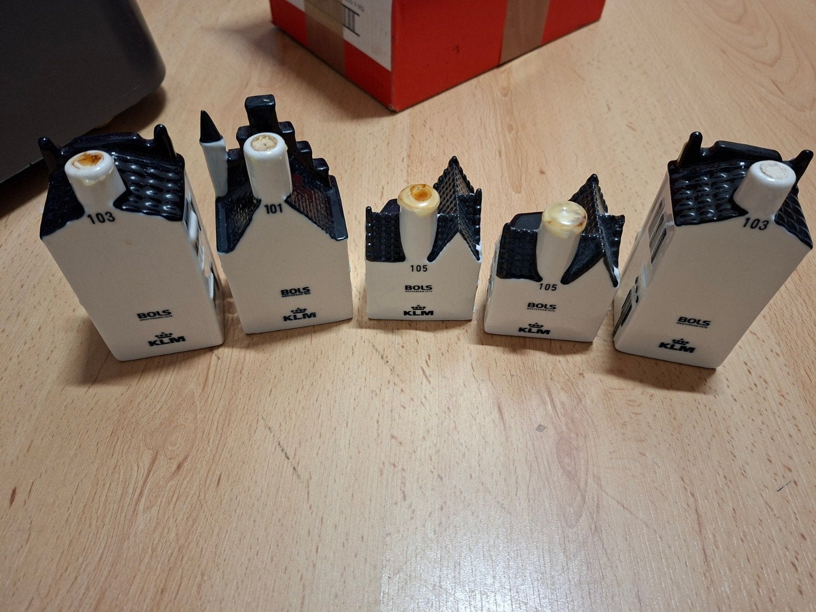 KLM huisjes    kreukeltjes, Verzamelen, Ophalen of Verzenden, Nieuw, 81 t/m 91, Gevuld