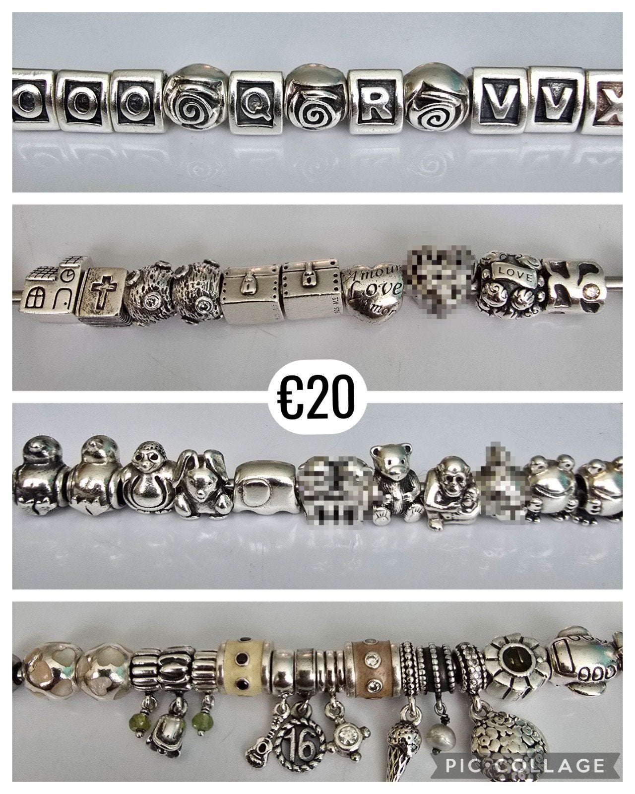 Prachtige originele zilveren Pandora bedels, Ophalen of Verzenden, Zo goed als nieuw, Zilver, Pandora