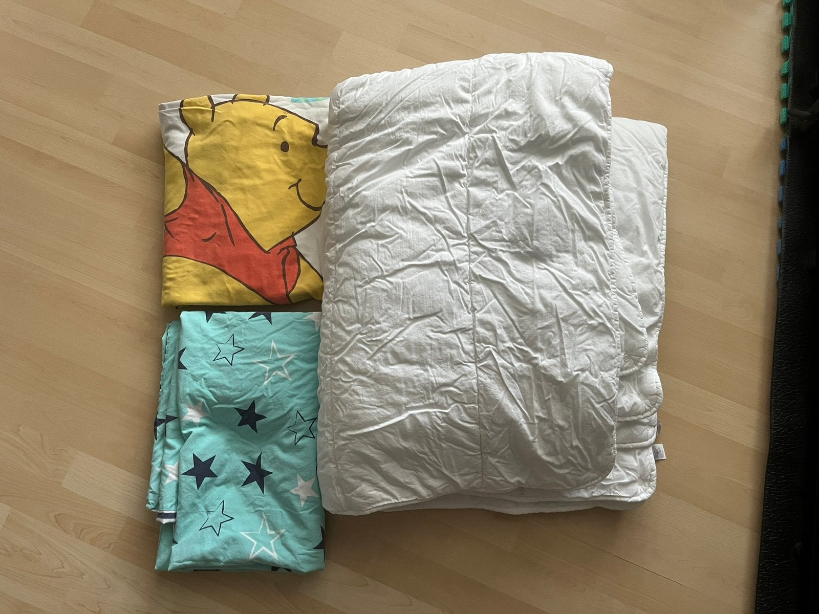 ️ Peuter dekbed 4 seizoenen 120x150 cm + 2 dekbedovertrekken, Jongetje of Meisje, Wit, Peuterbed, Ophalen of Verzenden