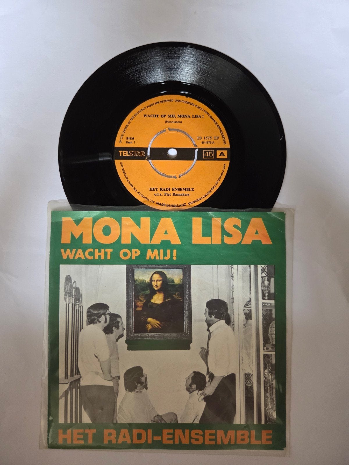 Het Radi Ensemble - Mona Lisa, Cd's en Dvd's, Gebruikt, 7 inch, Single, Ophalen of Verzenden