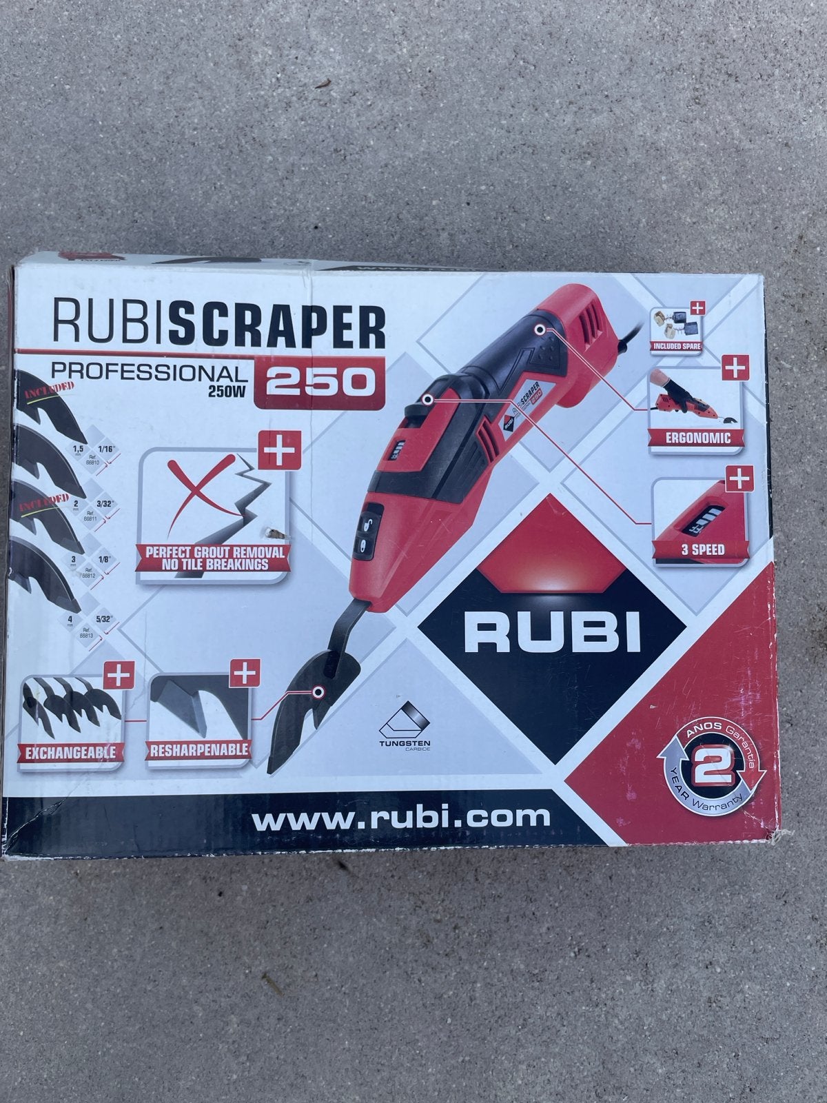 Rubi Scraper 250W - Professionele Voegverwijderaar, Ophalen of Verzenden, Gebruikt, Overige typen, Rubi