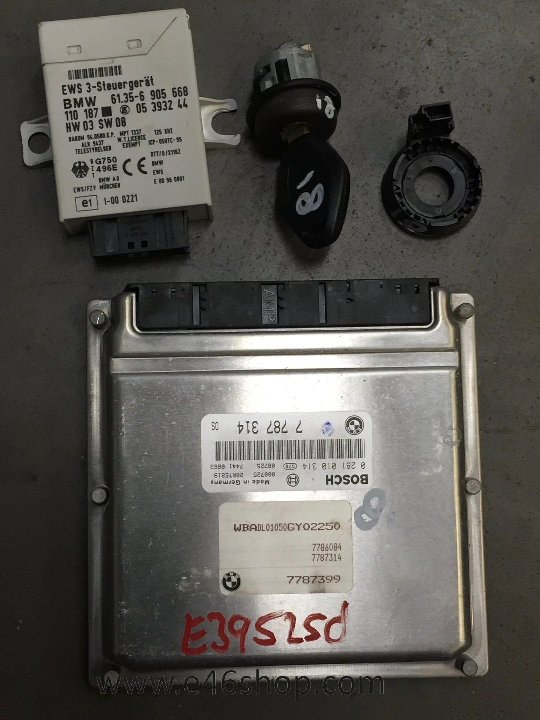 ECU EWS  met contact en sleutel BMW E39 525 diesel automaat, Auto-onderdelen, Elektronica en Kabels, Gebruikt, -, -, Ophalen of Verzenden