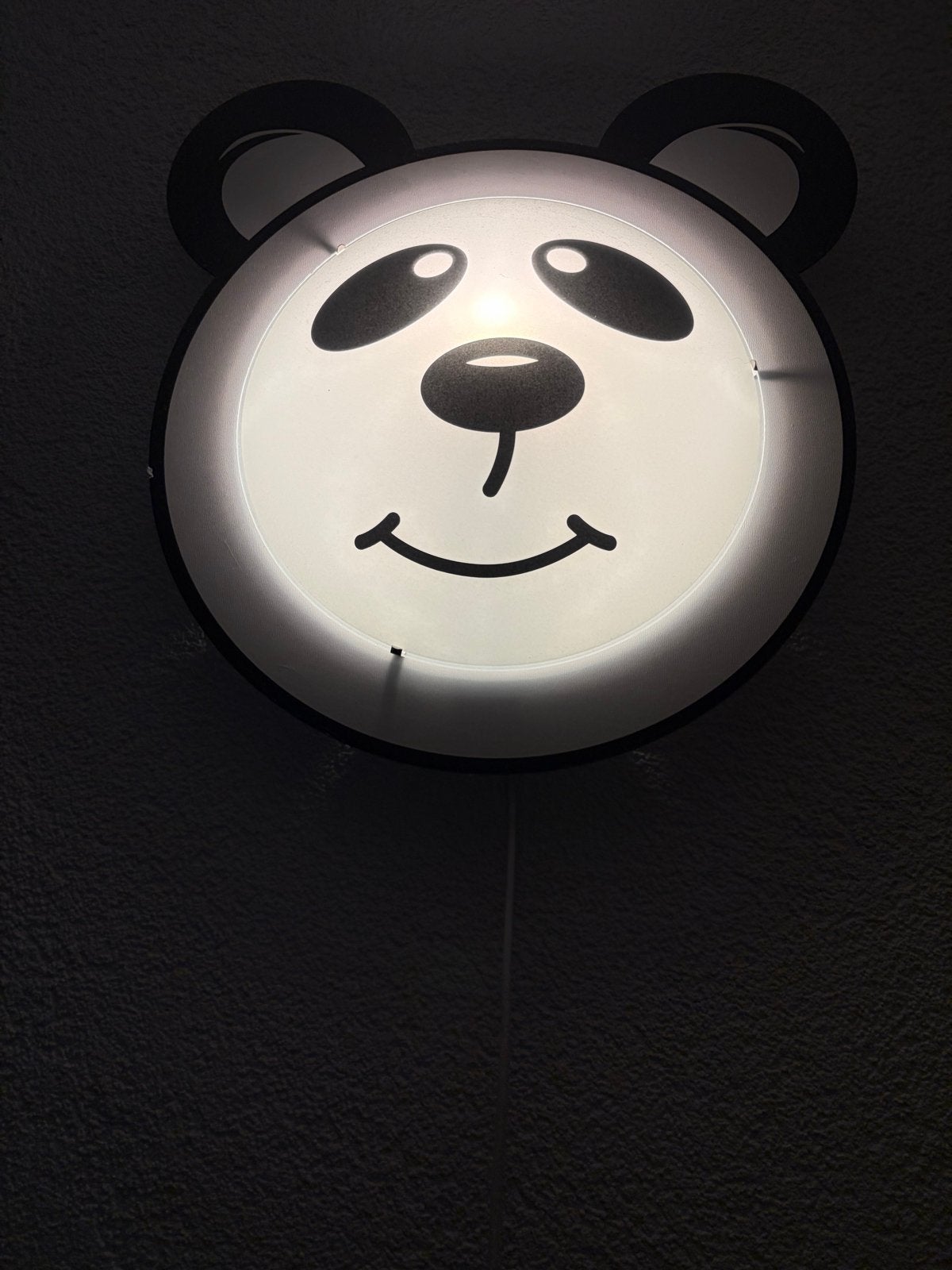 Leuke Panda Wandlamp voor Kinderkamer, Ophalen, Overige merken, Zwart, Zo goed als nieuw