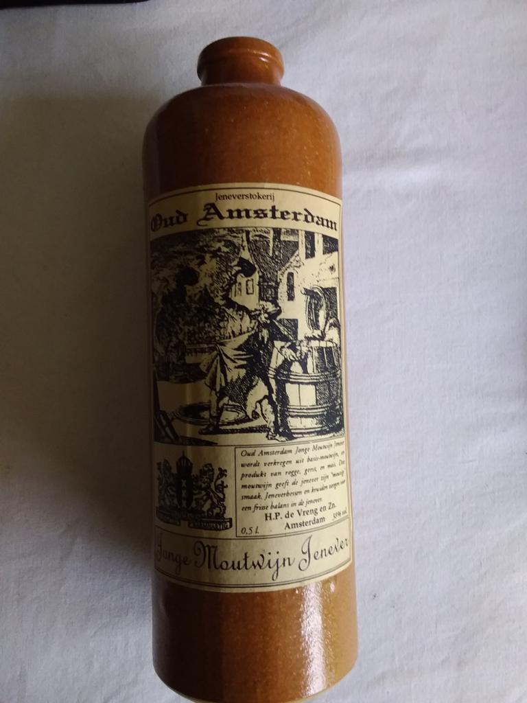 Oud Amsterdam Jeneverstokerij H.P de Vreng en Zn moutswijn, Ophalen of Verzenden