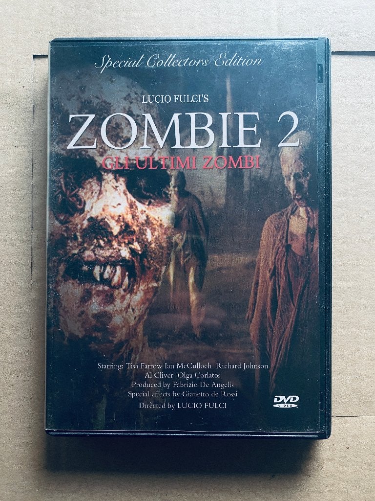 DVD: Zombie 2 (Gli Ultimi Zombi) (1979, Lucio Fulci), Cd's en Dvd's, Dvd's | Horror, Vanaf 16 jaar, Ophalen of Verzenden, Gebruikt