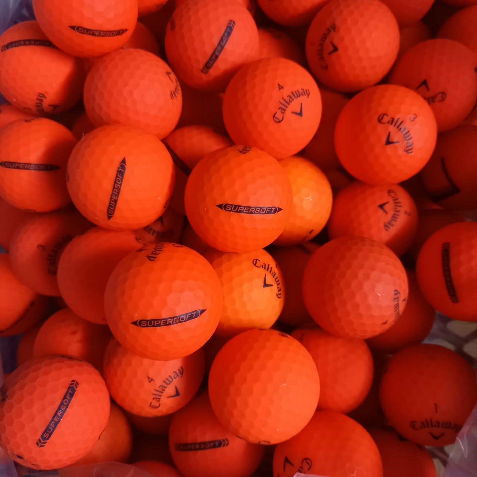 Callaway Supersoft matt oranje Golfballen - 100 stuks, Sport en Fitness, Golf, Ophalen of Verzenden, Gebruikt, Bal(len), Callaway