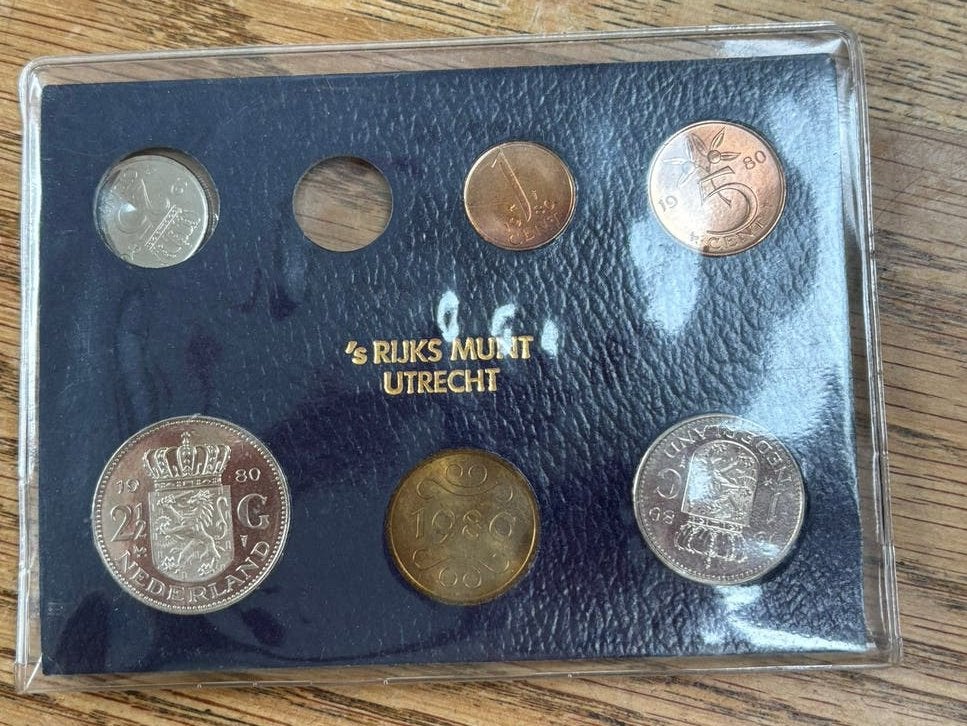 Nederlandse Muntset 1980 - Rijkspostspaarbank, Ophalen, Koningin Juliana, Overige waardes, Setje