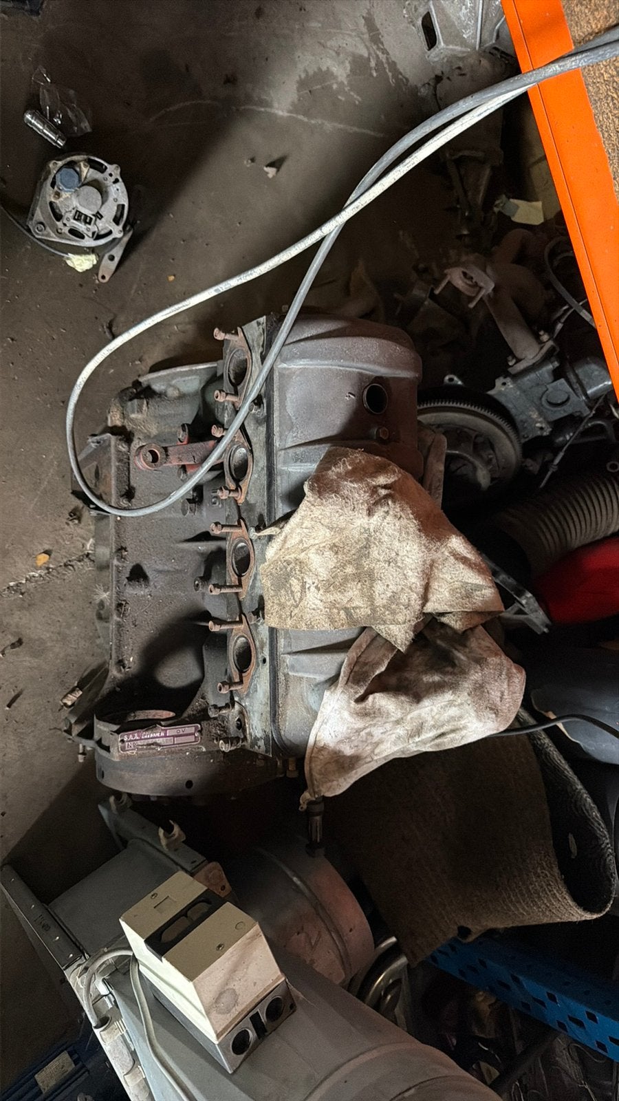 Citroen id ds motorblok, Ophalen