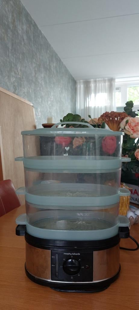 Morphy Richards Stoomapparaat met 3 manden + inzetschaal, Ophalen of Verzenden