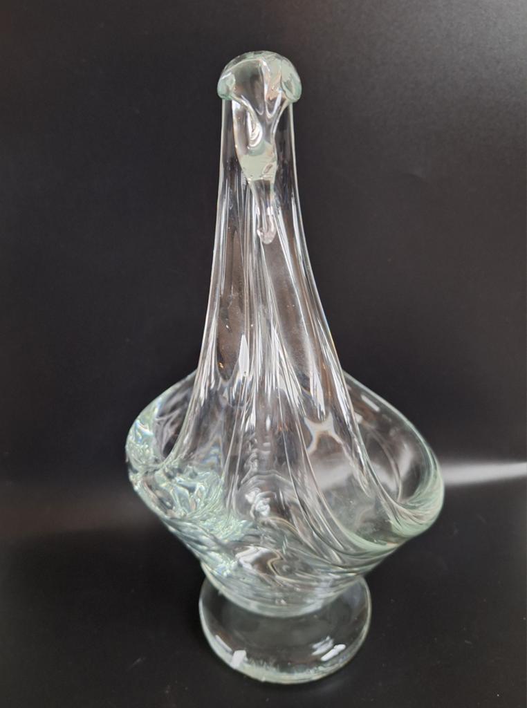 Mooie glazen zwanen schaal uit de jaren 70
28 x 18 x 16 cm, Antiek en Kunst, Antiek | Glas en Kristal, Ophalen of Verzenden