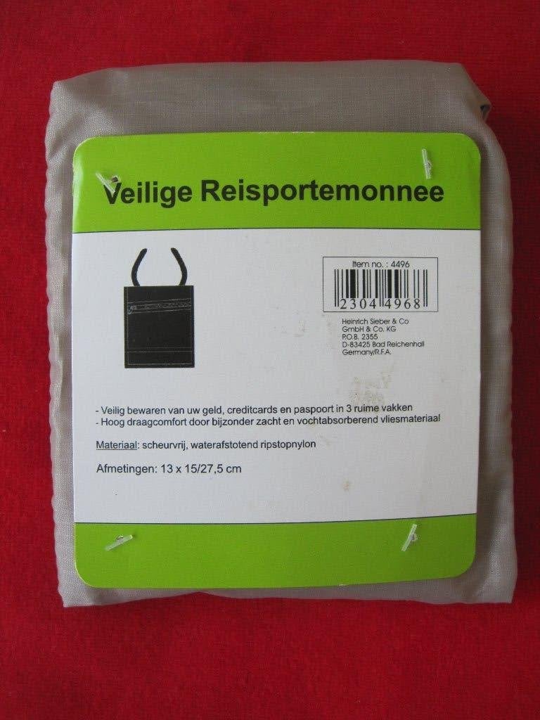 Veilige Reisportemonnee  nieuw, Tickets en Kaartjes, Eén persoon, Februari