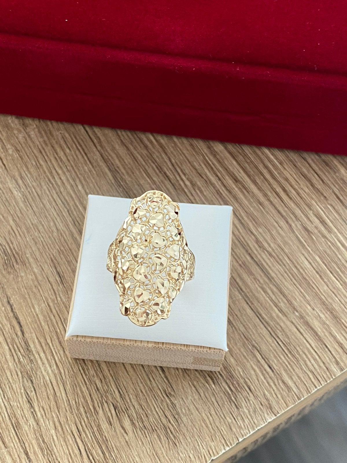 14 karaat gouden ring 585 goud, -, -, Nieuw, Ophalen of Verzenden
