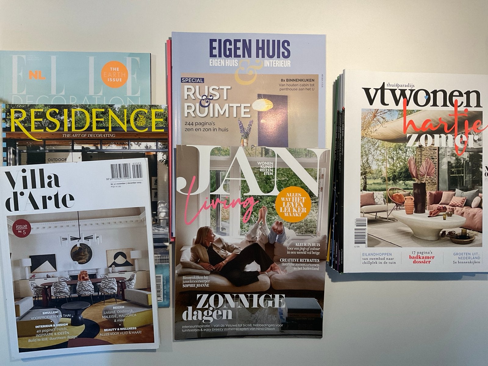 Woonbladen pakket:  VT Wonen, Elle Decoration, Residence, Boeken, Tijdschriften en Kranten, Ophalen, Gelezen, Overige typen