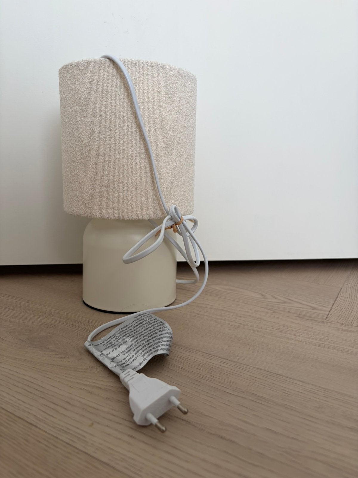 Bouclé tafellamp, Ophalen, Nieuw