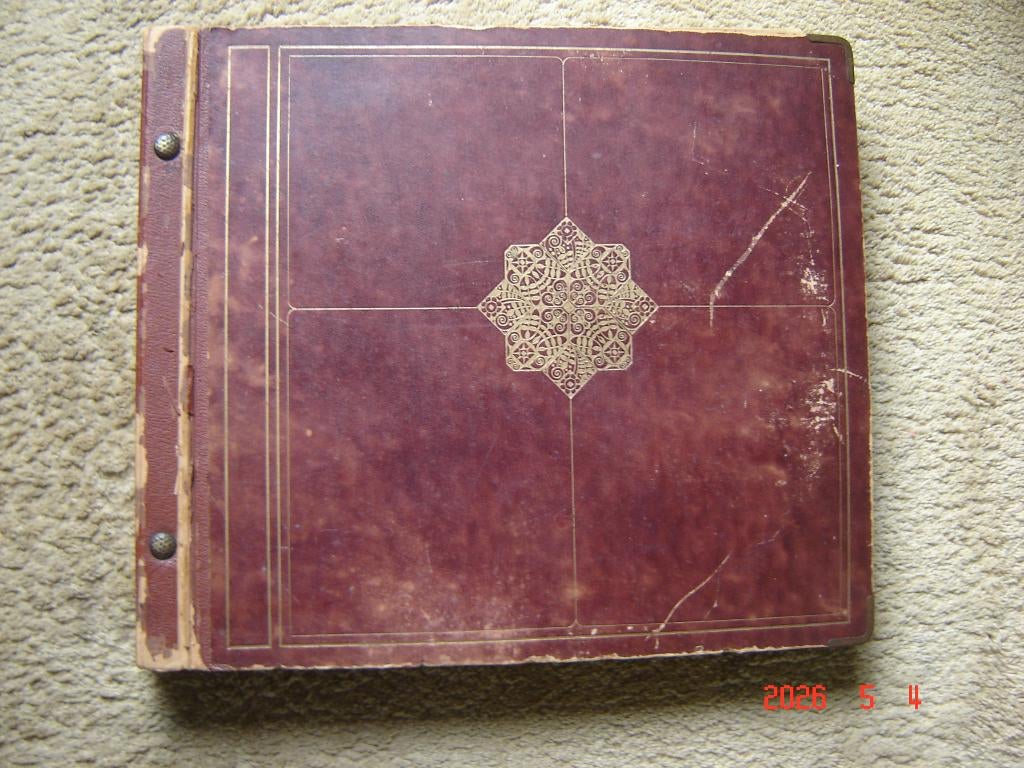 Oud boek met 12 mappen voor grammafoon platen, Ophalen of Verzenden, Gebruikt, Cd of Plaat
