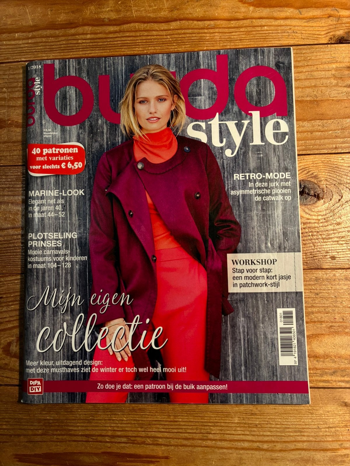 Burda 1/2018, Ophalen of Verzenden, Zo goed als nieuw, Vrouw, Burda