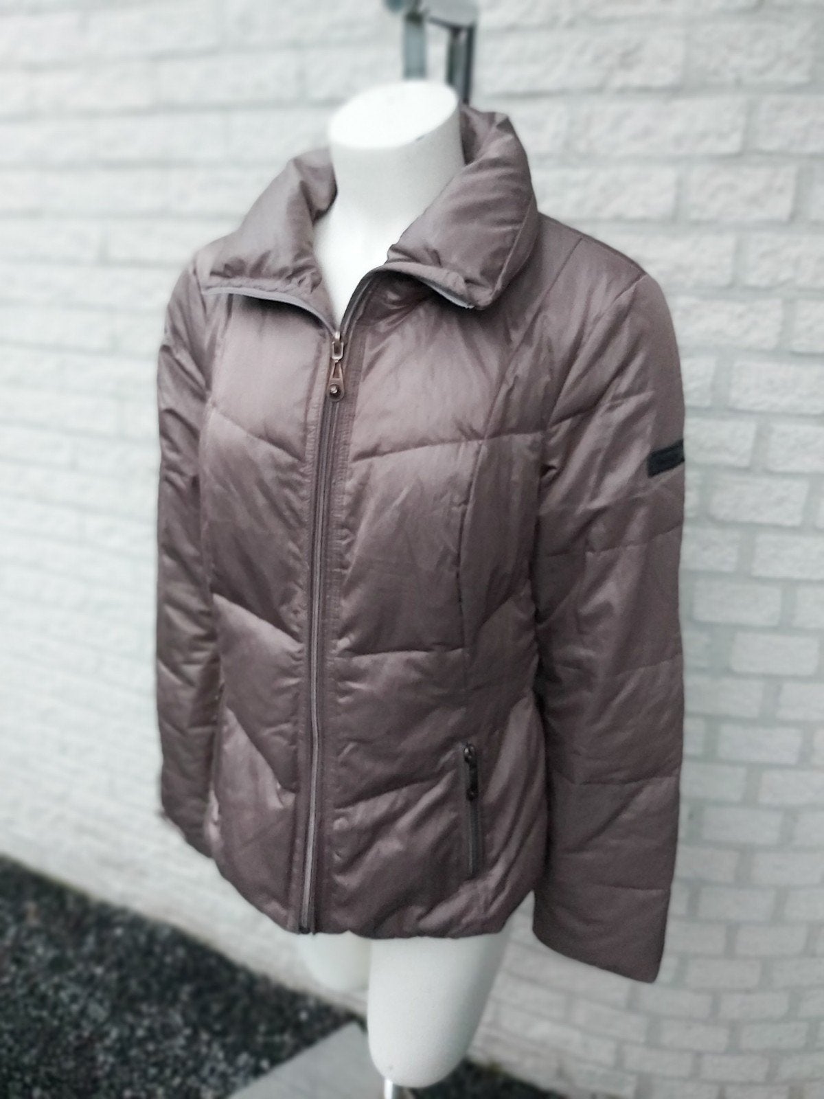 Bronzen winterjas van Reset maat L, Kleding | Dames, Reset, Ophalen of Verzenden, Zo goed als nieuw, Maat 42/44 (L)