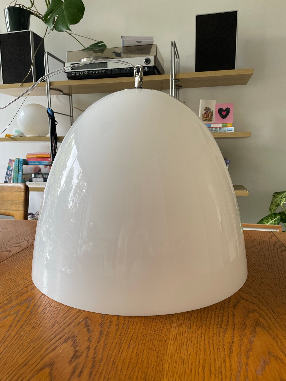Witte hanglamp met E27 fitting - Ilu Design, Ophalen, Modern, midcentury, E27 (groot), Glas