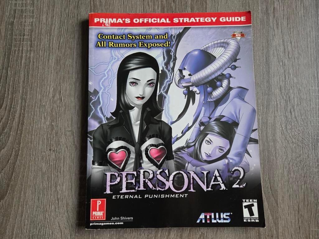 Persona 2 ps1 Official Strategy Guide, Spelcomputers en Games, 1 speler, Ophalen of Verzenden, Zo goed als nieuw, Role Playing Game (Rpg)