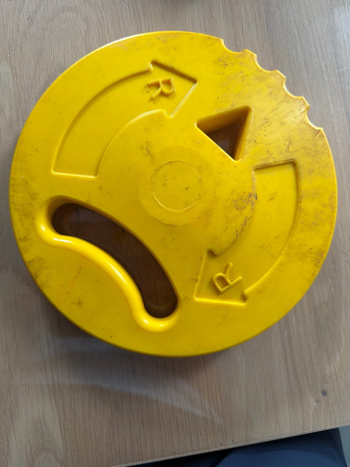 Gele Discus 600 gram - Atletiek Werpdiscus, Ophalen, Gebruikt