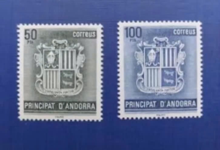 Postzegel Spaans Andorra 1982 PF 2 Wapenschild zegels 02-06, Ophalen of Verzenden, Postfris