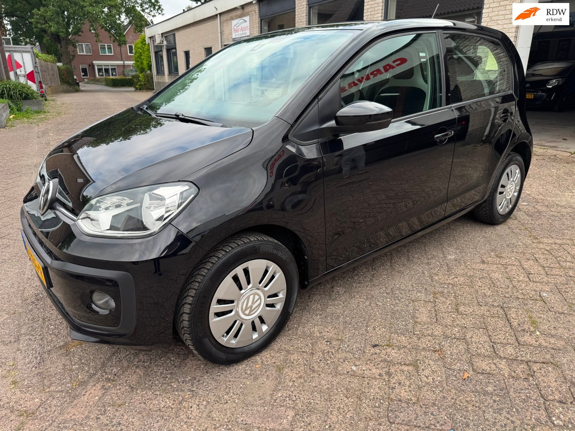 Volkswagen Up! 1.0 BMT high up! AIRCO LED ORG 134051 KM NAP, Voorwielaandrijving, Gebruikt, Zwart, Origineel Nederlands
