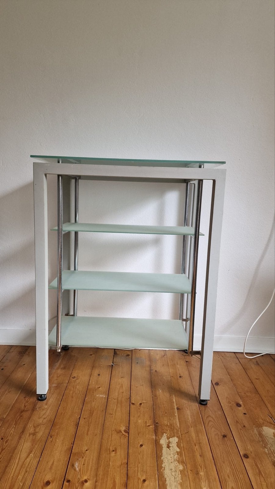 Glazen kastje met metalen frame, Ophalen of Verzenden, Gebruikt
