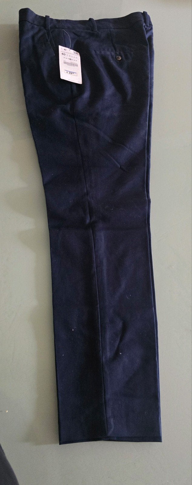 Zara Basic Collection Donkerblauwe Broek - Maat 40, Maat 38/40 (M), Blauw, Nieuw, Ophalen of Verzenden