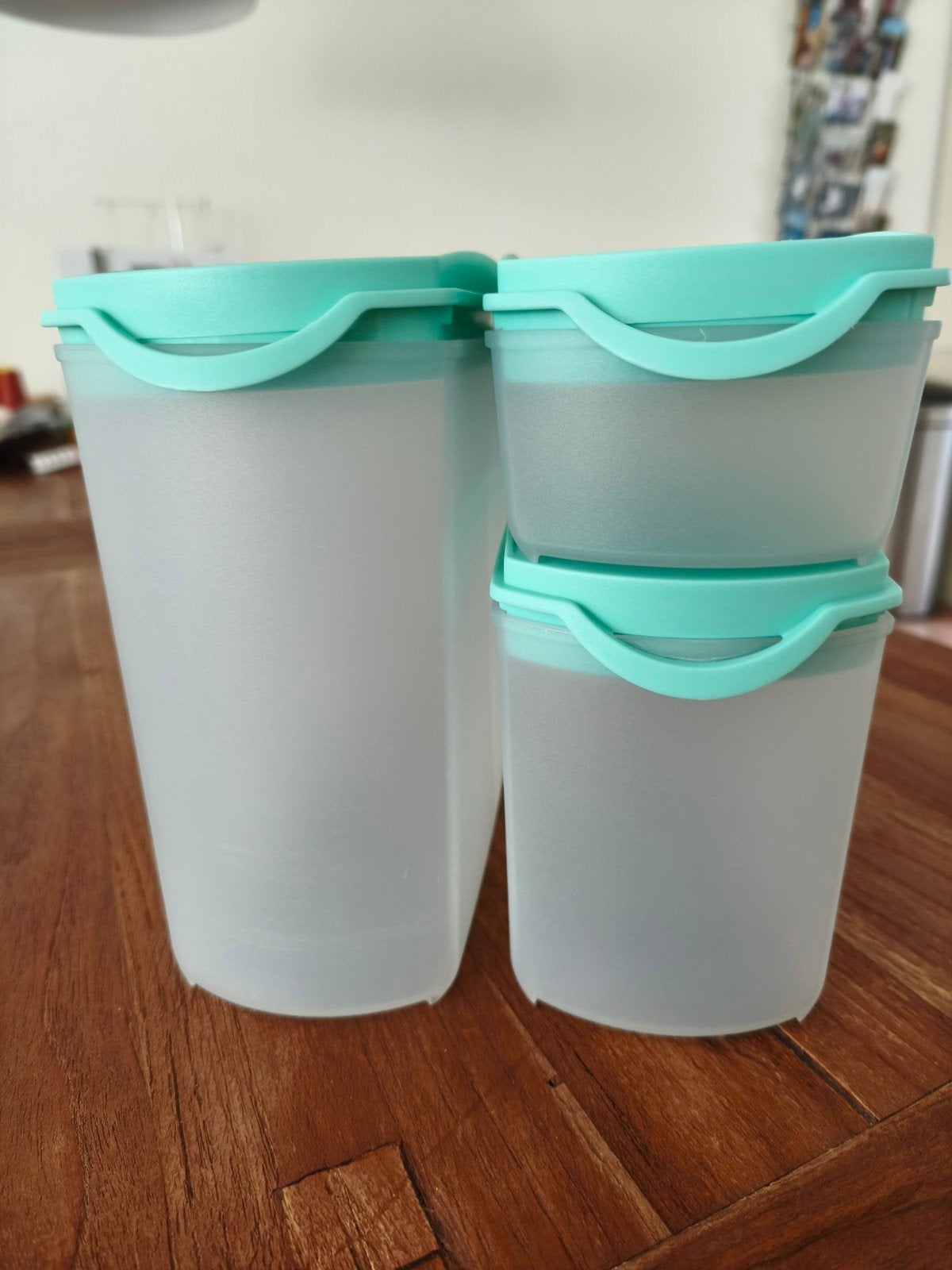 Ruimte makers/ruimtespaarders/voorraad dozen  TUPPERWARE, Huis en Inrichting, Ophalen of Verzenden, Nieuw, Blauw, Beker of Kan