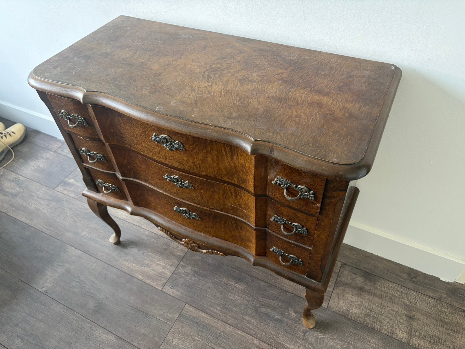 Vintage ladenkast, Ophalen