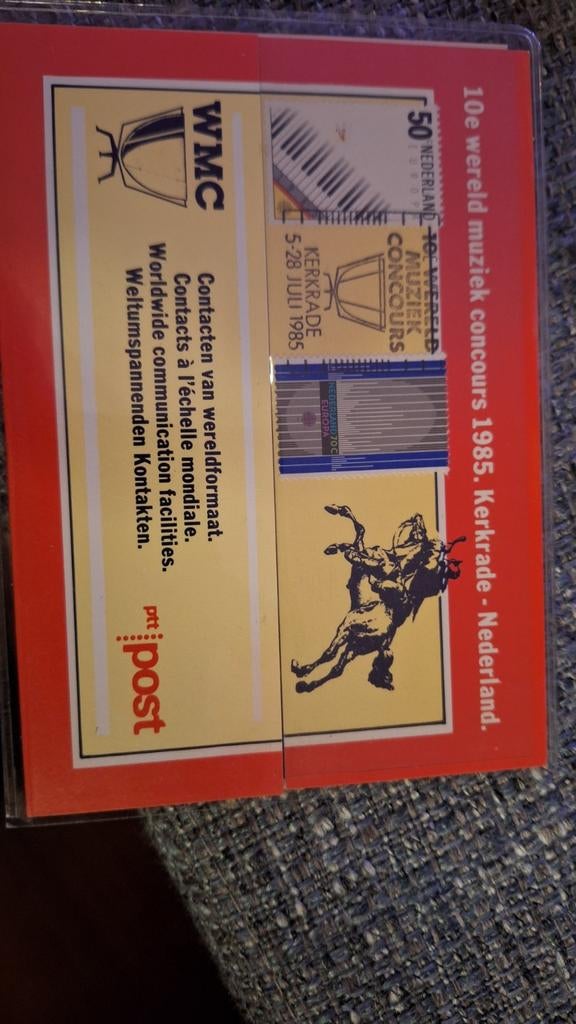 WMC Kerkrade postzegeluitgifte 1985 en 1970, Ophalen of Verzenden