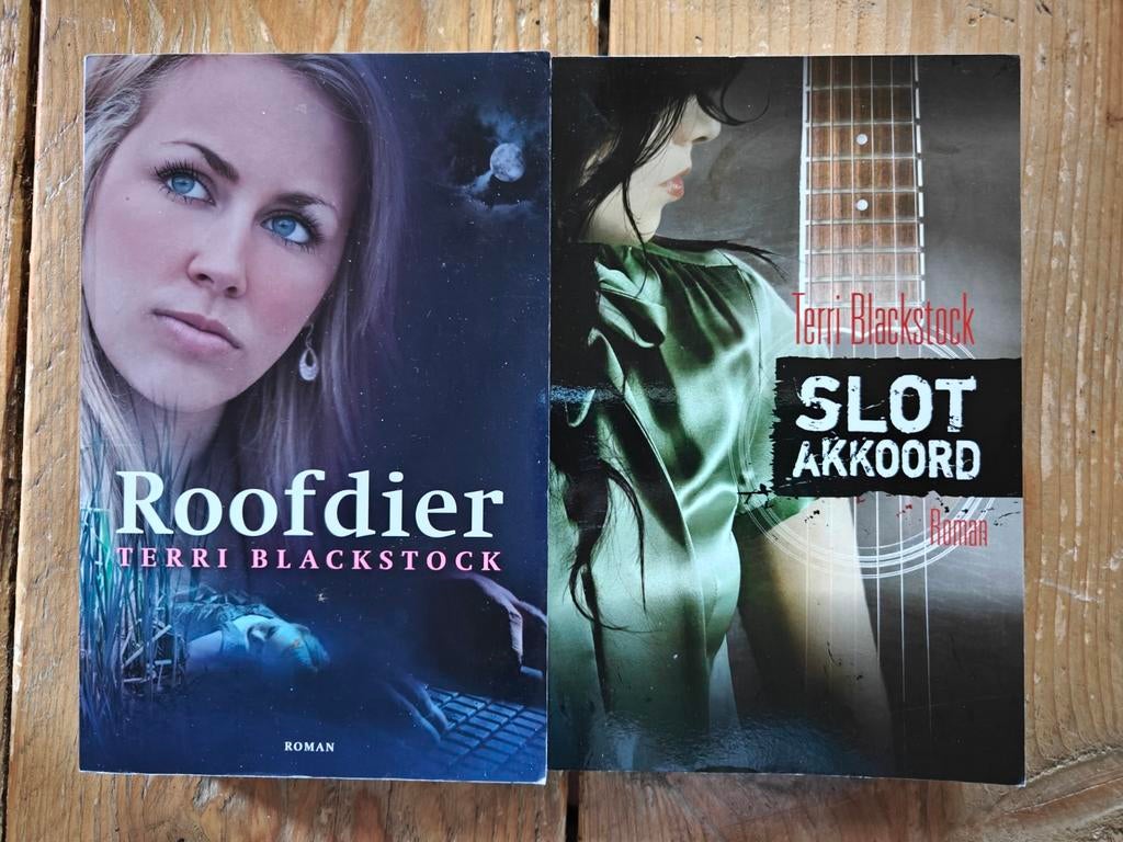 2 Boeken van Terri Blackstock., Boeken, Ophalen of Verzenden, Zo goed als nieuw