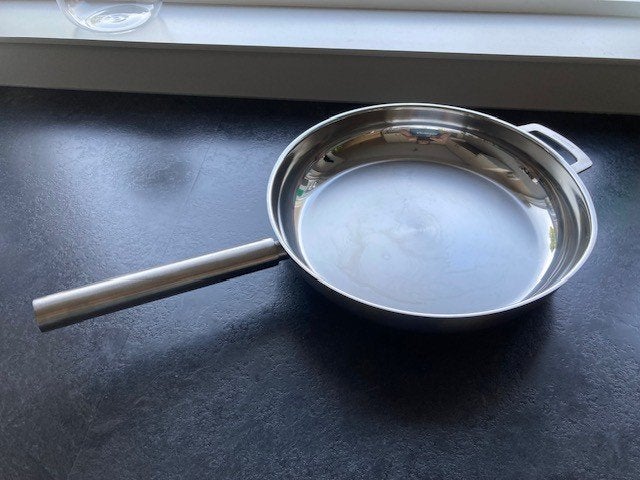 Combekk koekepan rvs 32 cm, Koekenpan, Ophalen of Verzenden, Zo goed als nieuw, Rvs