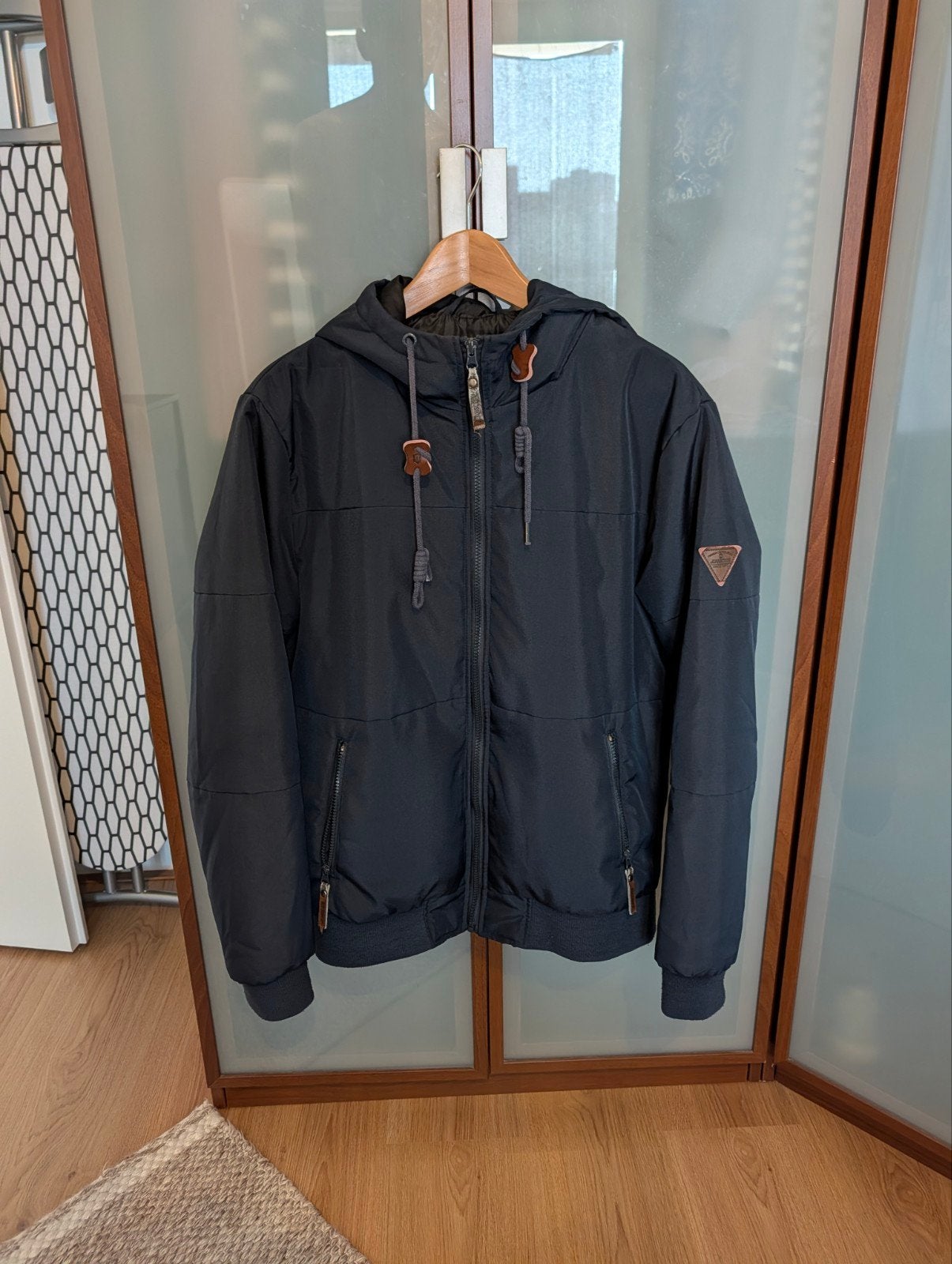 Indigo Hannibal herfst/winter jas gewatteerd, Ophalen, Indigo, Gedragen, Maat 48/50 (M)