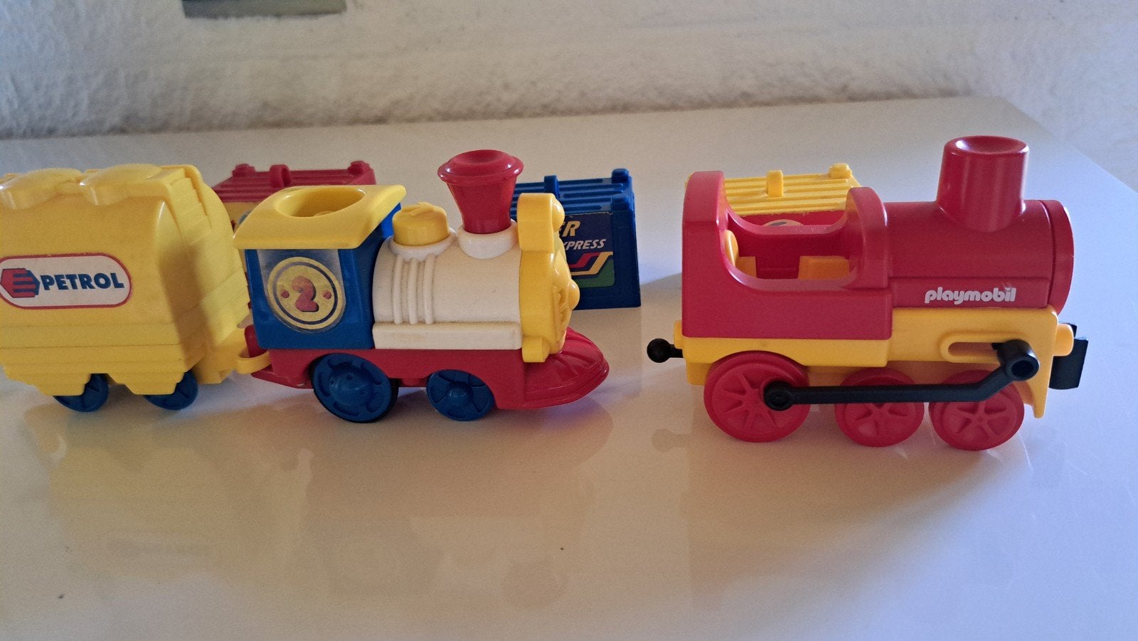 Playmobil trein met rails en wagons, Ophalen of Verzenden, Gebruikt, Voertuig