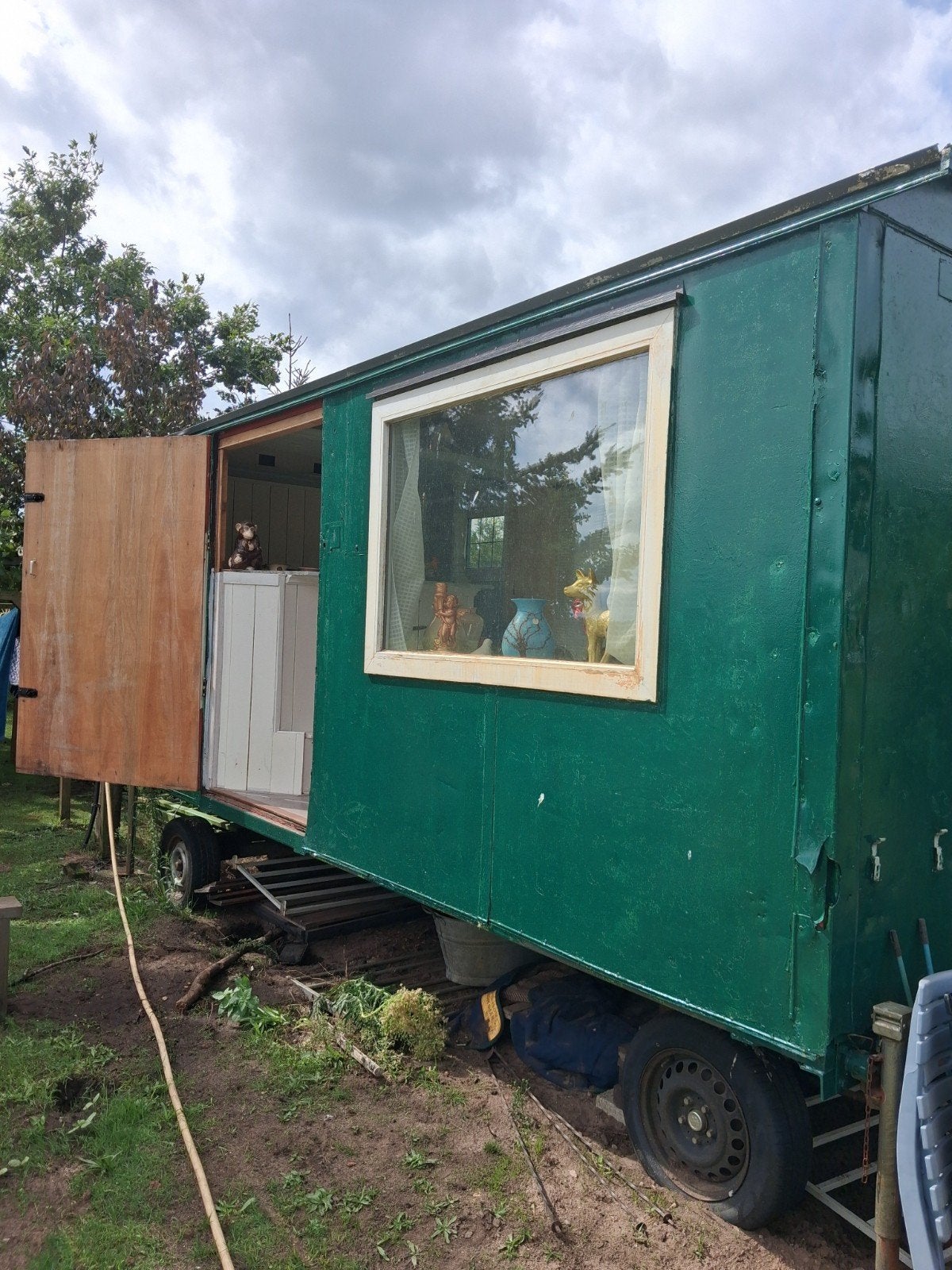 pipowagen, tinyhouse, schaft wagen., Ophalen of Verzenden, Gebruikt