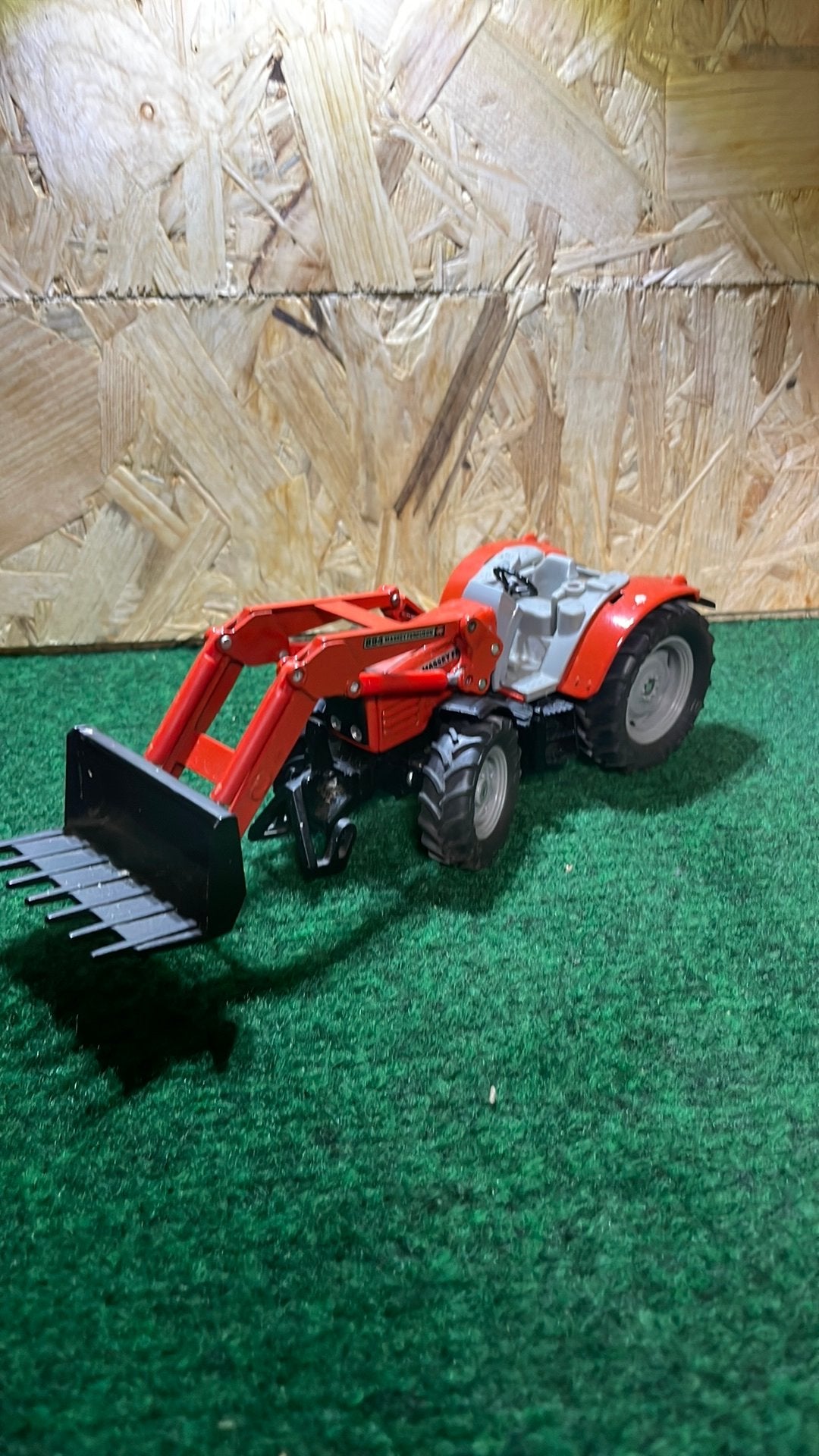 Siku massy fergusson met voorlader, Ophalen of Verzenden, Gebruikt, Tractor of Landbouw, SIKU