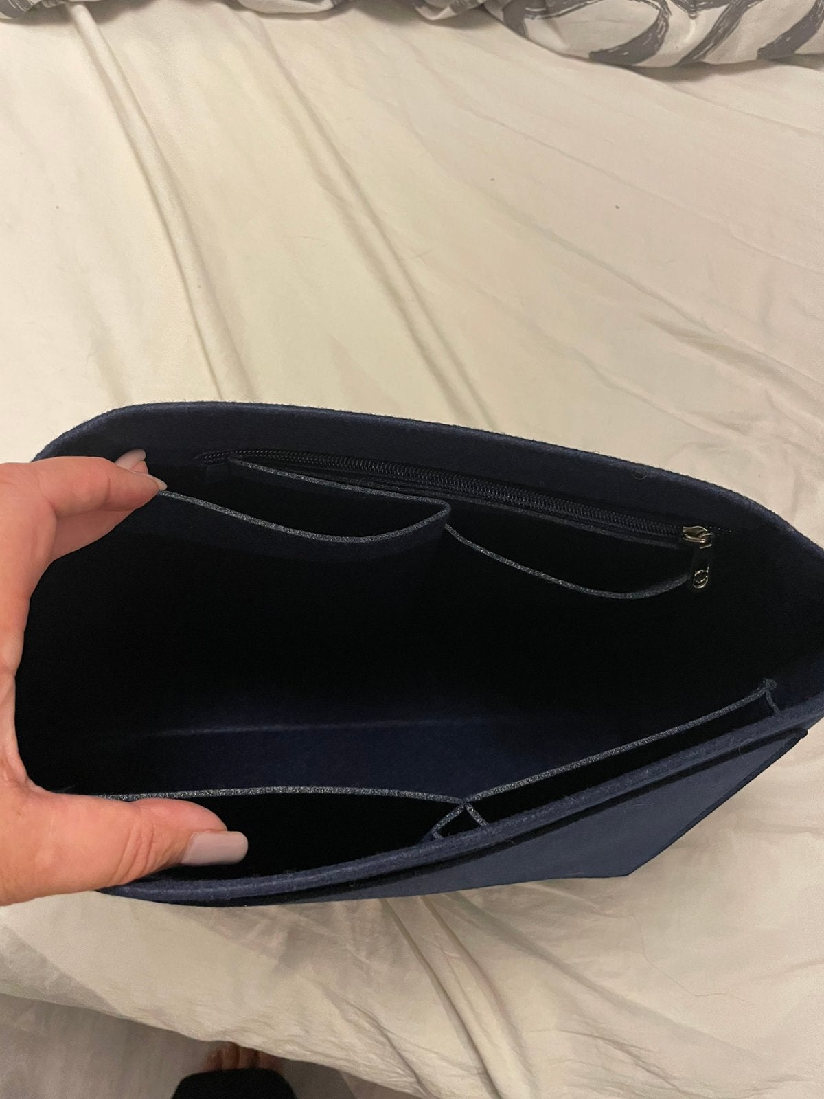Binnentas voor je desinger tas, Sieraden, Tassen en Uiterlijk, Tassen | Damestassen, Ophalen of Verzenden, Nieuw, Blauw, Overige typen