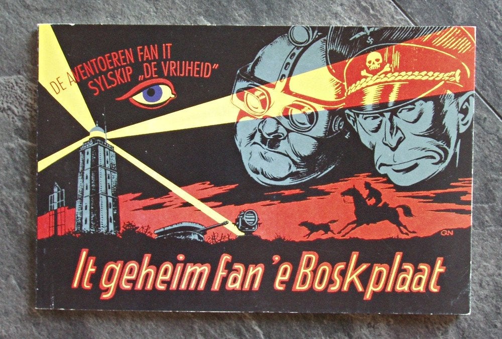 Kapitein Rob - It geheim fan'e Boskplaat - Kuhn - 1996, Verzamelen, Verzenden, Overige figuren, Zo goed als nieuw, Plaatje, Poster of Sticker